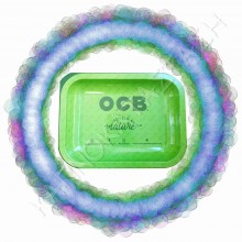OCB Rolling Tray Green Metal